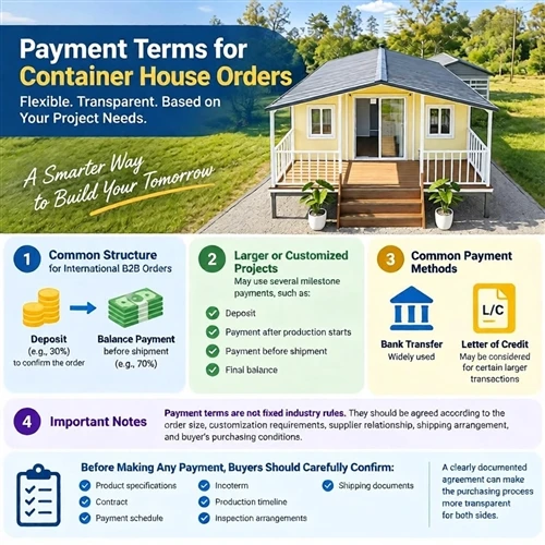 What Payment Terms Are Common For Container House Orders?