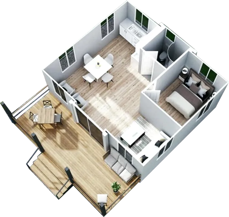 40ft Expandable Modular Home 40ft Expandable Modular Home
