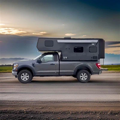 Spacious Travel Trailer Pickup Camper Caravan, Experience Maximum Comfort On The Road