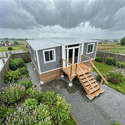 Wind-Resistant Foldable Container House